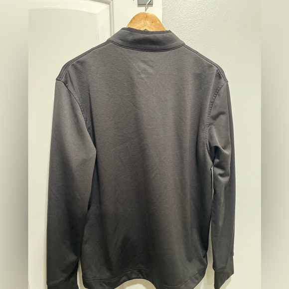 CALLAWAY Golf Weather Series 1/4 Zip Pullover Black Waffle Knit Mens Medium - Picture 4 of 4